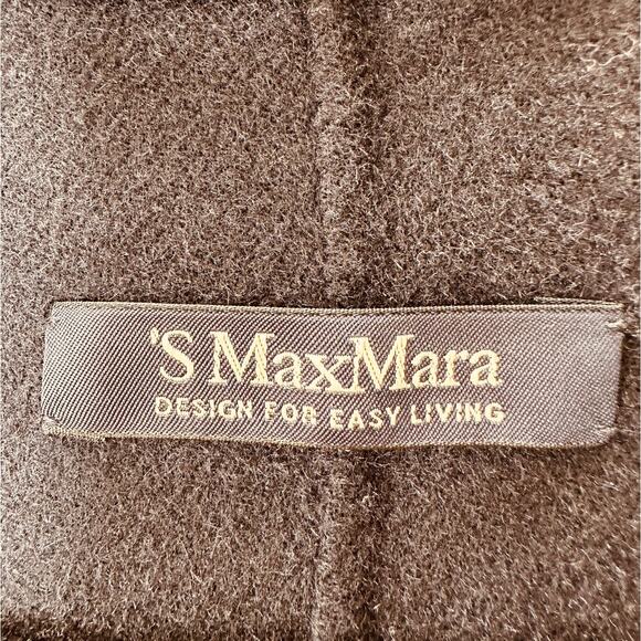 S MaxMara Cucio Amano Navy Angora Wool Blend 3-Button Blazer 12 - Picture 6 of 13